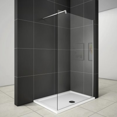 120x200cm Walk in Dusche Duschwand Duschabtrennung Echtglas 8mm NANO Glas Duschkabine