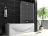 Badewanne 2-ftg.Falttür Duschwand duschabtrennung 120X140cm