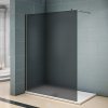 120x200cm Walk in Duschtrennwand 8mm NANO-Glas Duschabtrennung Duschkabine Duschwand mit Glasschutzfolie