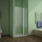 90x185cm Duschkabine Duschabtrennung Drehtür Nischentür ,5mm ESG Sicherheitsglas