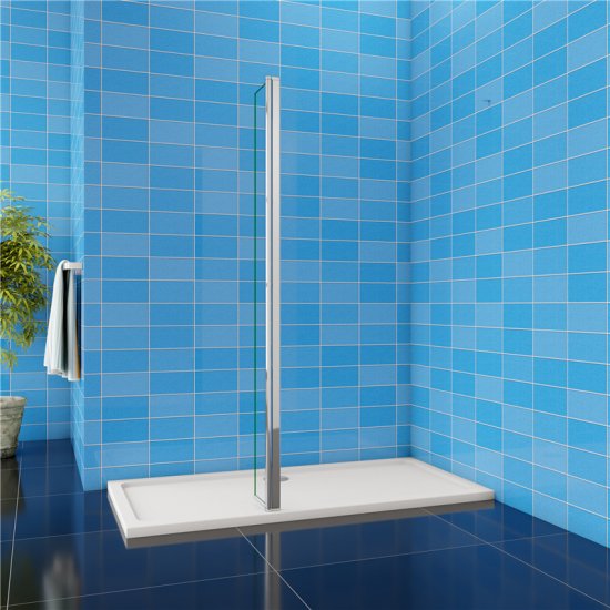 Walkin Duschkabine Duschabtrennung 8mm Nanoglas Duschwand Flipper Panel 30x200cm - zum Schließen ins Bild klicken
