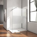 Walk in Dusche Duschwand Duschabtrennung Echtglas 8mm NANO Glas