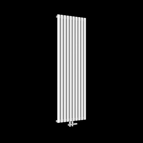 Röhrheizkörper Heizkörper Oval, Vertikal 1800×590mm, Einlagig Weiß - zum Schließen ins Bild klicken