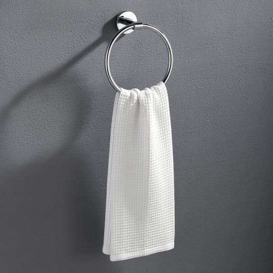 Edelstahl Handtuchring Handtuchhalter Bad Chrom - zum Schließen ins Bild klicken