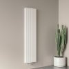 Flachheizkörper Heizkörper Flachrohr, Vertikal 1800×450mm, Doppellagig Weiß