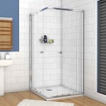 90x90x185cm Eckeinstieg Duschkabinen Schiebetür Quadrat Duschabtrennung