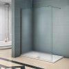 80x200cm Duschtrennwand 10mm NANO-Glas Duschabtrennung Duschkabine Duschwand mit Glasschutzfolie
