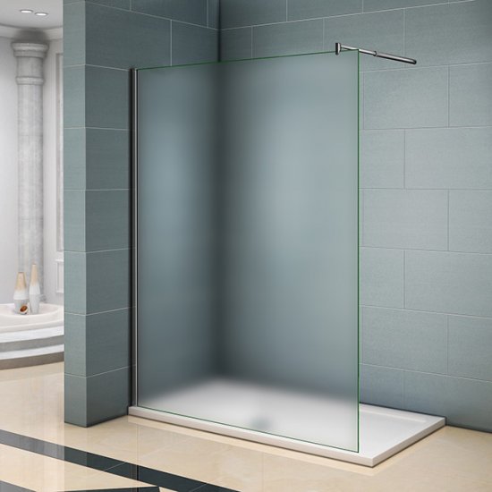 Duschtrennwand 10mm NANO-Glas Duschabtrennung Duschkabine Duschwand 100x200cm mit Glasschutzfolie - zum Schließen ins Bild klicken