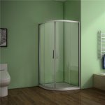 80x80x185cm Viertelkreis Runddusche Duschkabine Duschabtrennung Ohne Duschtasse
