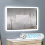 60×50 cm LED Badspiegel 1xTouch Beschlagfrei Kaltweiß[Typ G]