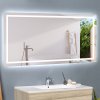 LED Spiegel 120*70cm Wandschalter BESCHLAGFREI Spiegel mit Beleuchtung Lichtspiegel Wandspiegel