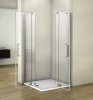 80x80X195cm Duschkabine Scharniertür 8mm NANO Glas