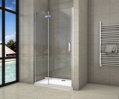 Walk in Dusche Duschwand Duschtrennwand Duschabtrennung 8mm Glas 80 90 100 120 