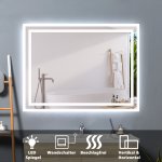 60×50 cm LED Badspiegel 1xTouch Beschlagfrei Kaltweiß[Typ G]