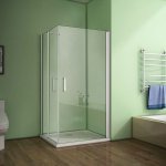 70-100cm drehbare duschtür,80-120cm Schwingtür+Duschwand,Duschkabine Duschabtrennung