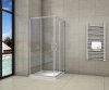 90x90X185cm Duschkabine 5mm Glas Schiebetür Eckeinstieg Duschabtrennung badezimmer türen