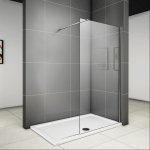 160x200cm Walk in Dusche Duschwand Duschabtrennung Echtglas 8mm NANO Glas Duschkabine