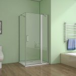 185cm duschkabine,90cm drehbare duschtür,70cm duschwand