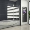 120x140cm Badewanne 2 tlg. Faltwand Duschwand Drehen 180°duschabtrennung