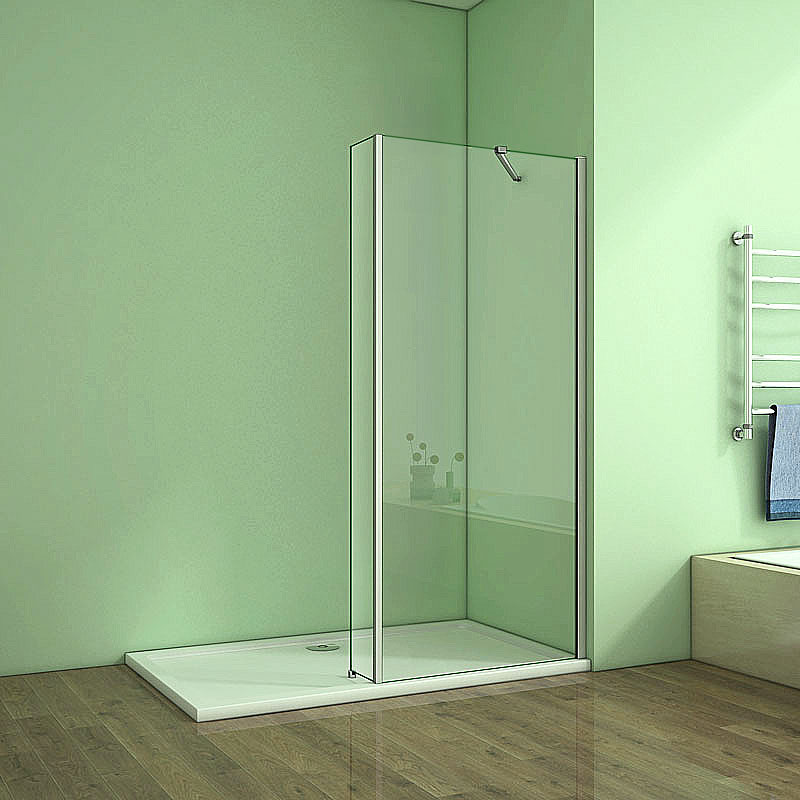 70x195 Walkin Duschkabine Duschabtrennung Duschwand 8mm Nano Glas Ohne Duschtasse