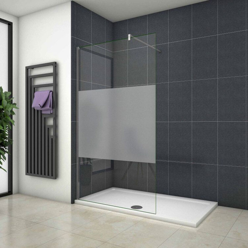 Walk In Dusche Duschkabine Duschabtrennung 8mm NANO ESG Glas Duschwand Höhe:2m 