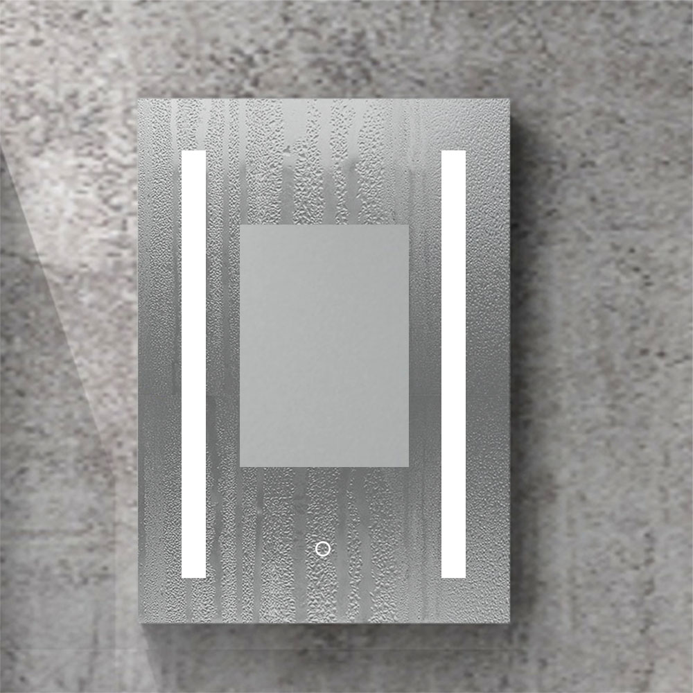 LED Spiegelschrank 60x80cm Touch-Schalter beschlagfrei Steckdose Aluminium  [TZBY_JG-L012] - €247,00 - Aica Sanitär GmbH - Duschkabine Duschabtrennung
